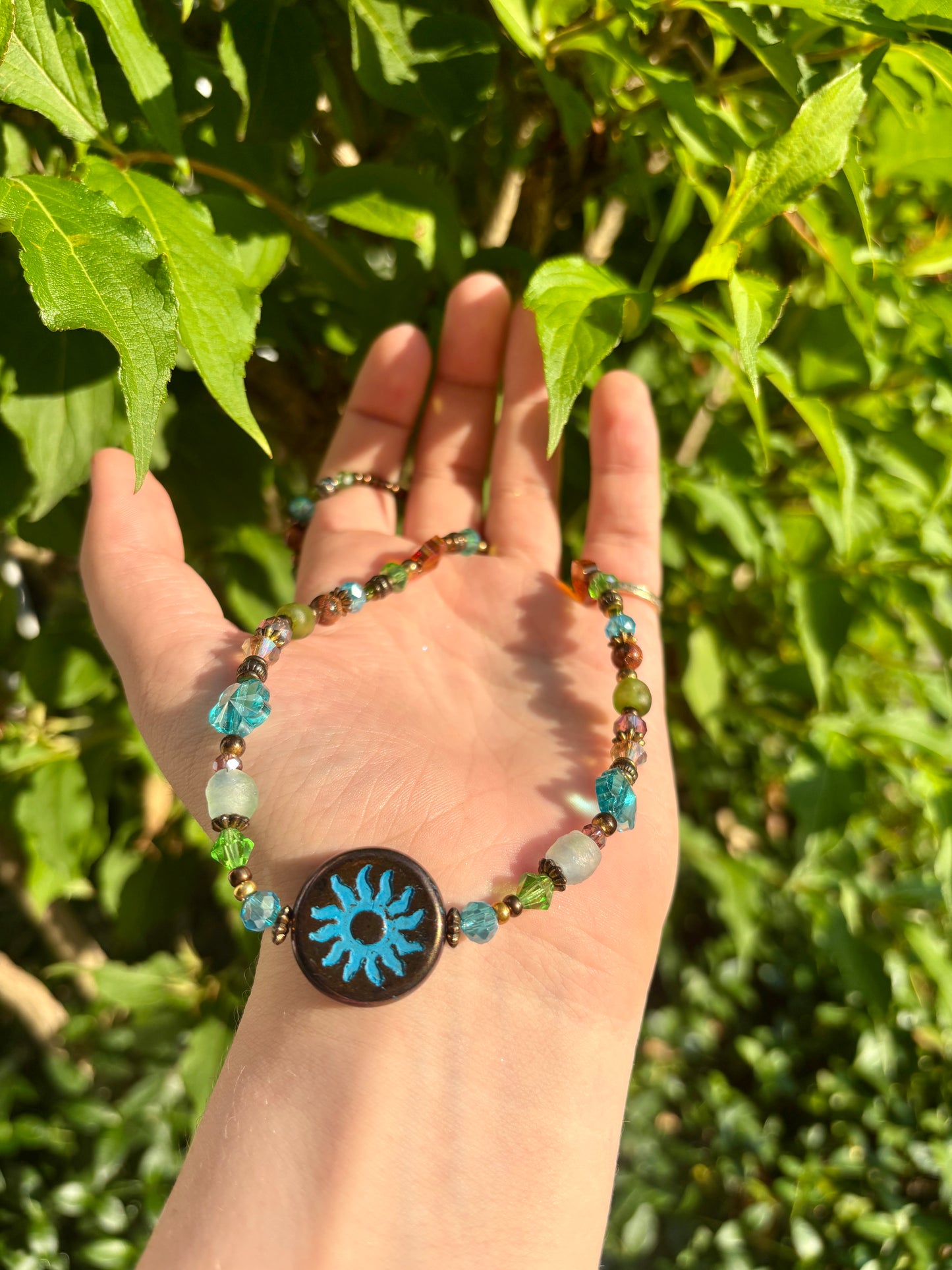 Boho Sun & Earth Necklace