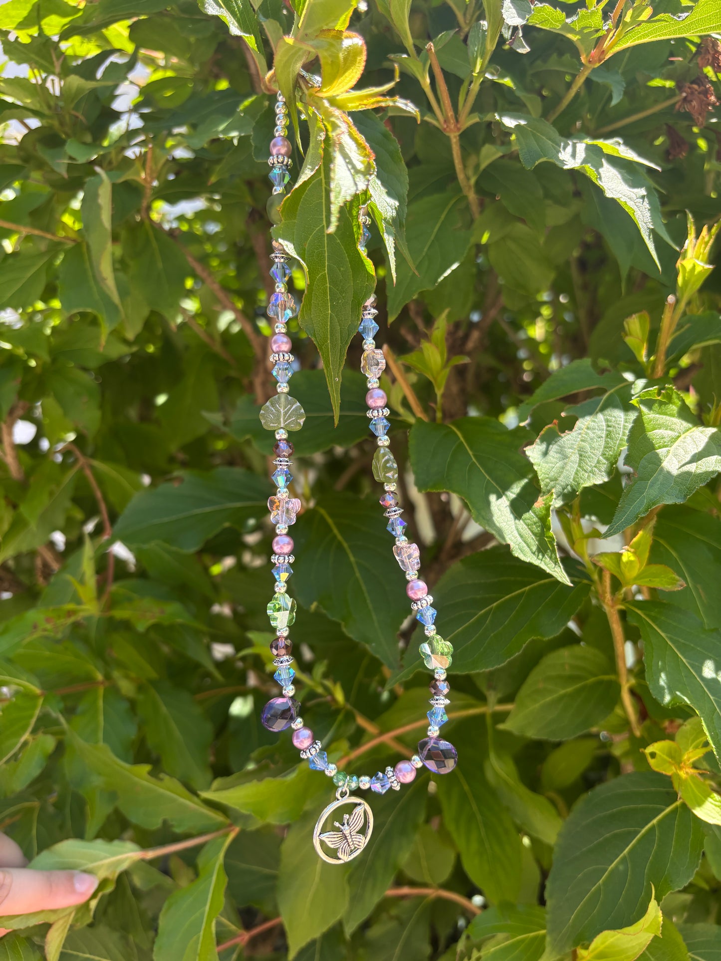 Summer Butterfly Garden Necklace
