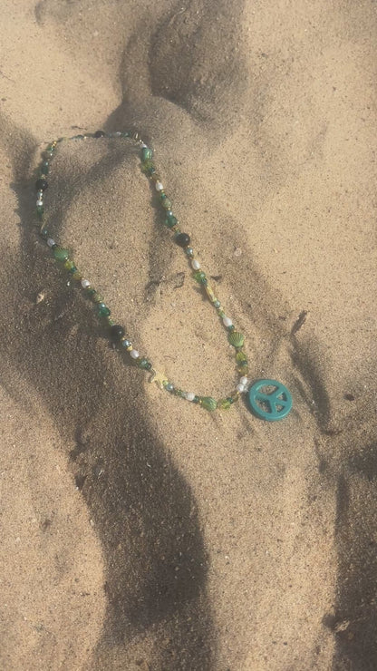 Lake Michigan Peace Necklace