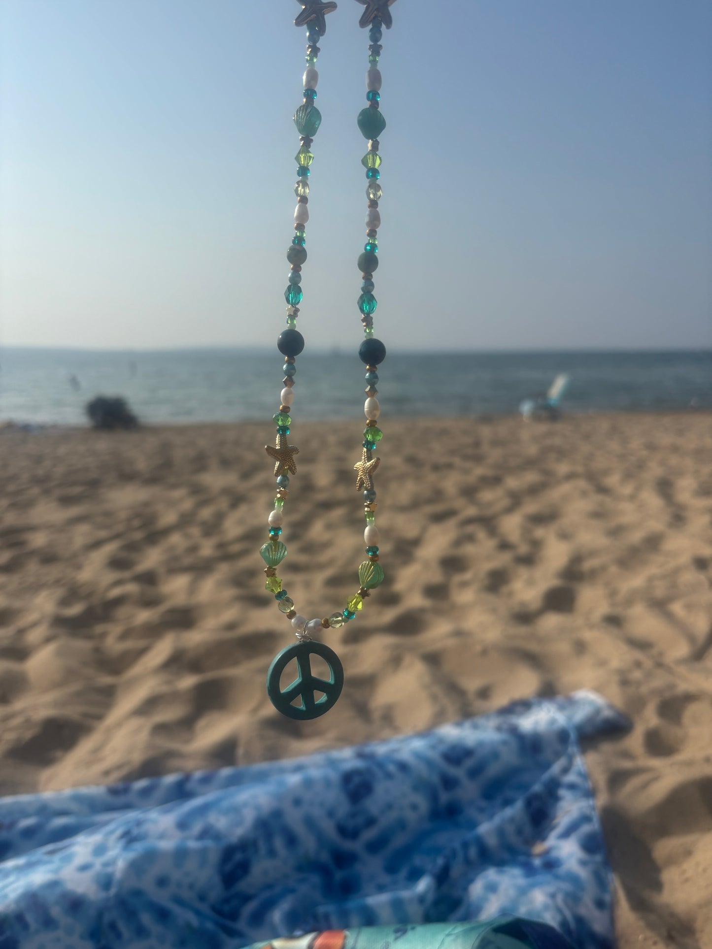 Lake Michigan Peace Necklace