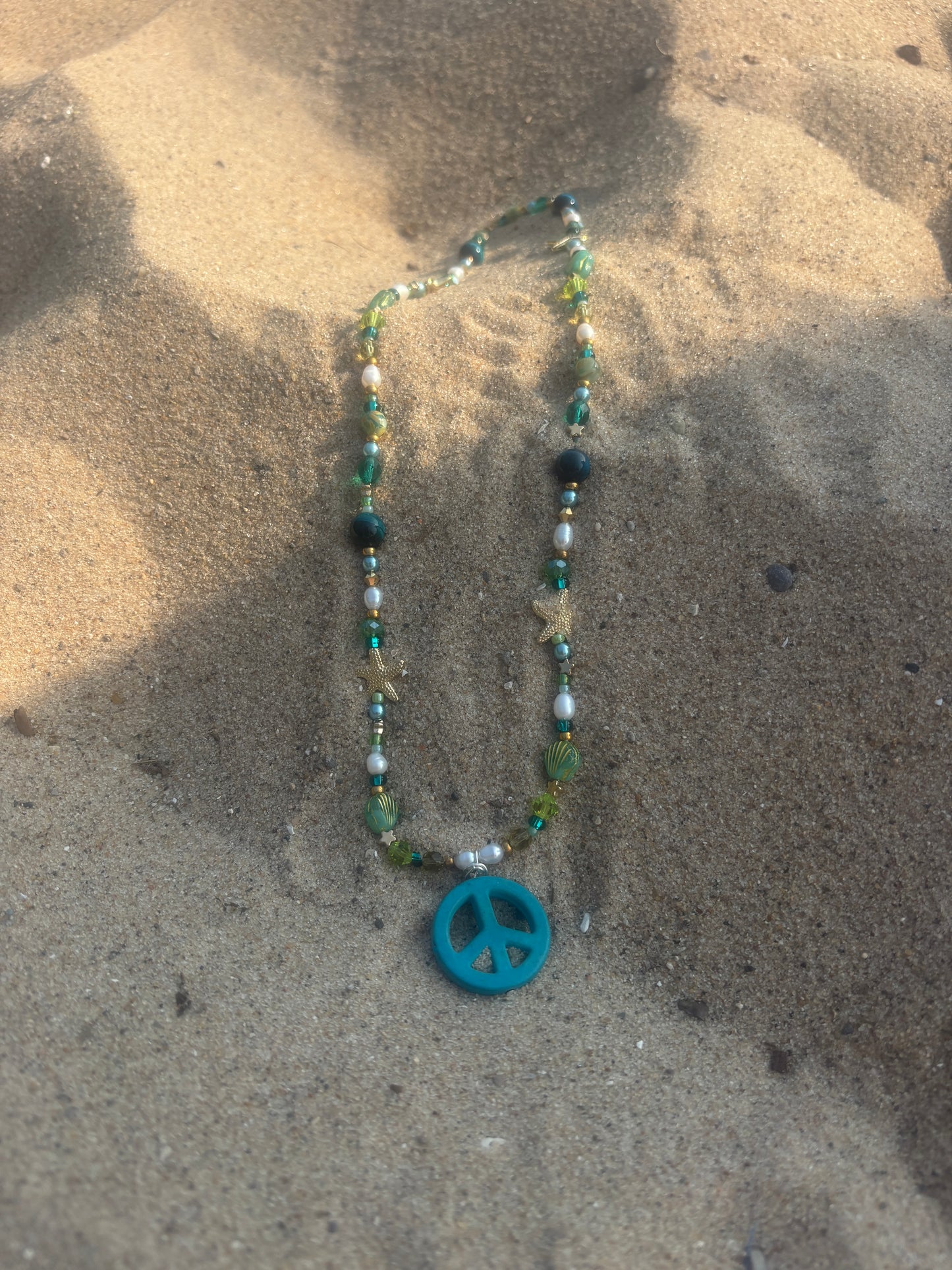 Lake Michigan Peace Necklace